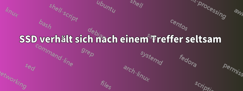 SSD verhält sich nach einem Treffer seltsam