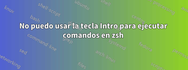 No puedo usar la tecla Intro para ejecutar comandos en zsh