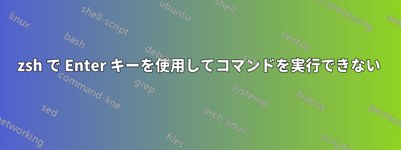 zsh で Enter キーを使用してコマンドを実行できない