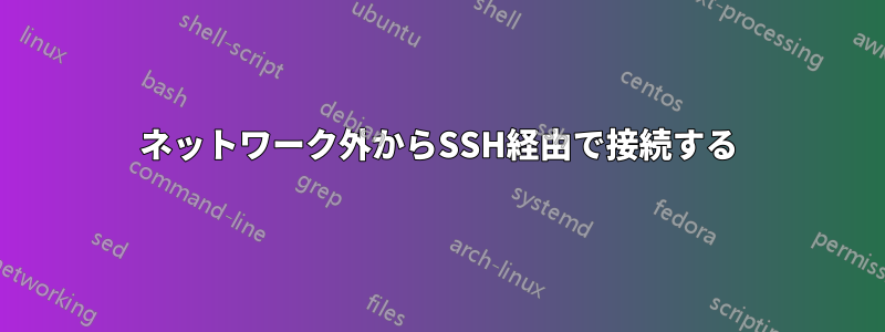 ネットワーク外からSSH経由で接続する