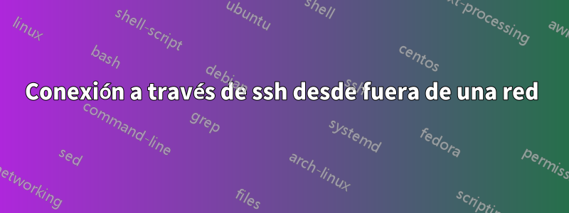 Conexión a través de ssh desde fuera de una red