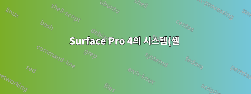 Surface Pro 4의 시스템(셸) 글꼴에 대해