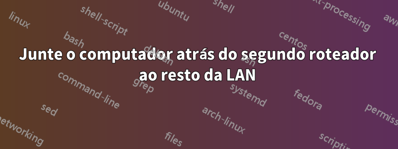 Junte o computador atrás do segundo roteador ao resto da LAN