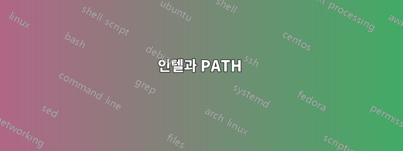 인텔과 PATH