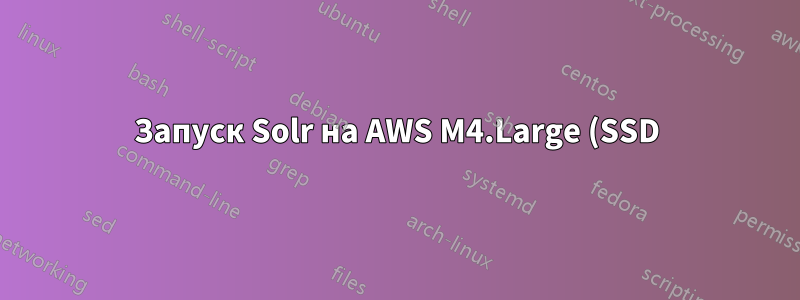 Запуск Solr на AWS M4.Large (SSD) без SWAP