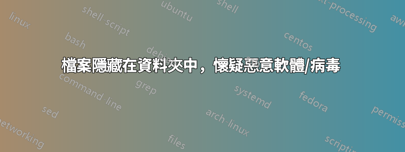 檔案隱藏在資料夾中，懷疑惡意軟體/病毒