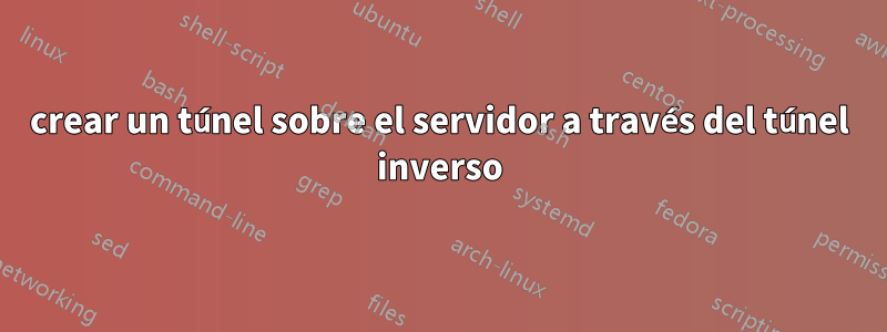 crear un túnel sobre el servidor a través del túnel inverso