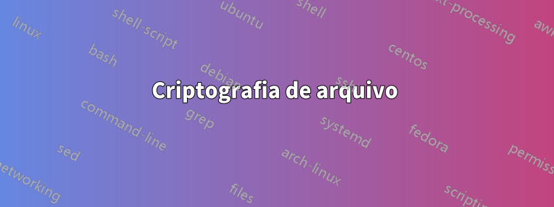 Criptografia de arquivo