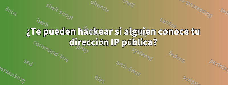 ¿Te pueden hackear si alguien conoce tu dirección IP pública?