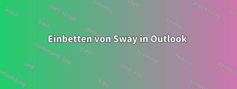 Einbetten von Sway in Outlook