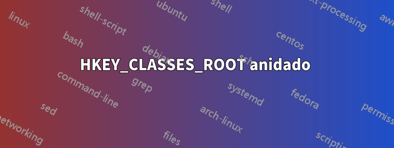 HKEY_CLASSES_ROOT anidado