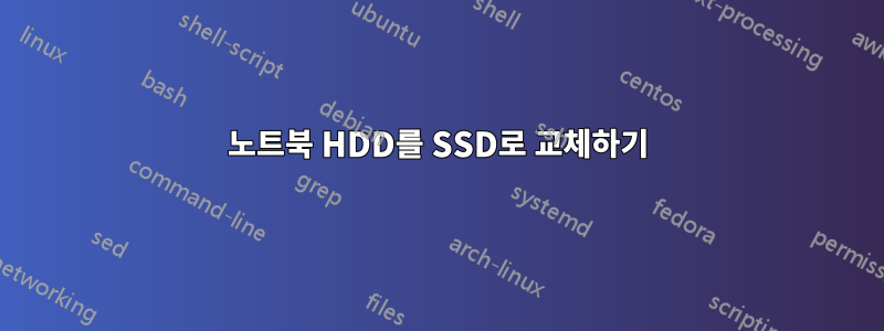 노트북 HDD를 SSD로 교체하기