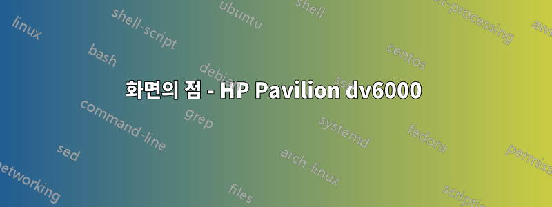 화면의 점 - HP Pavilion dv6000