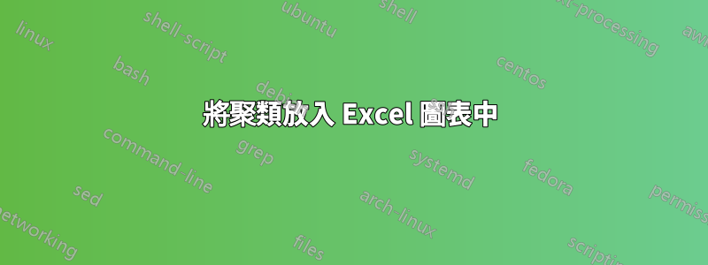 將聚類放入 Excel 圖表中