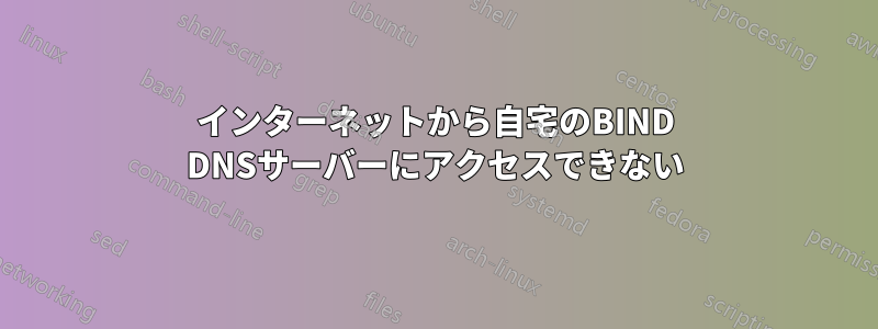 インターネットから自宅のBIND DNSサーバーにアクセスできない