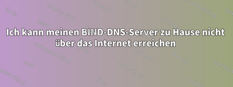 Ich kann meinen BIND-DNS-Server zu Hause nicht über das Internet erreichen