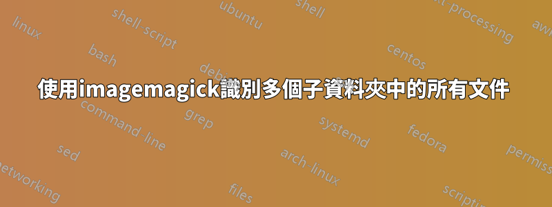 使用imagemagick識別多個子資料夾中的所有文件