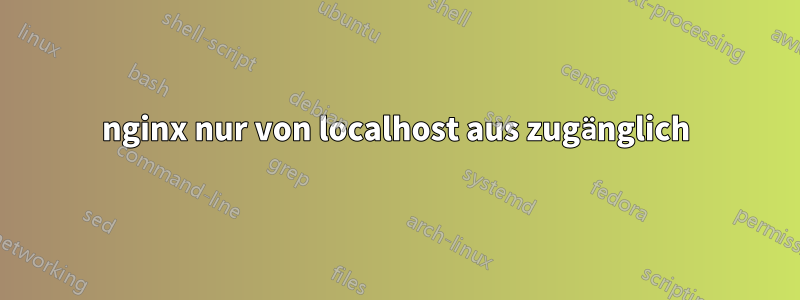 nginx nur von localhost aus zugänglich