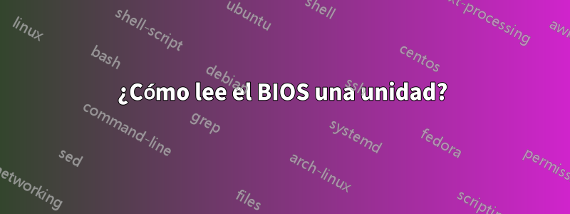 ¿Cómo lee el BIOS una unidad?