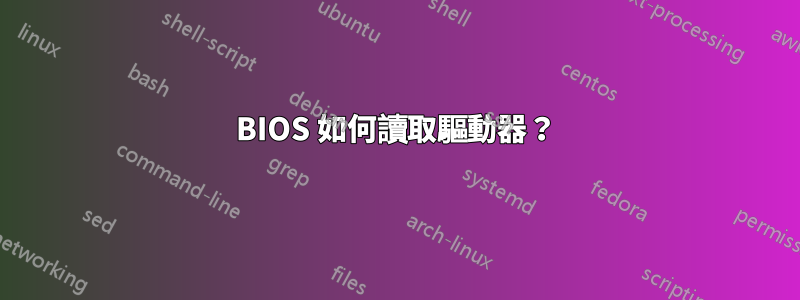 BIOS 如何讀取驅動器？