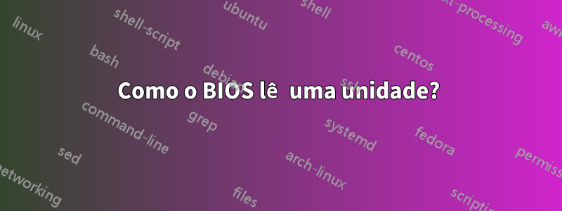 Como o BIOS lê uma unidade?