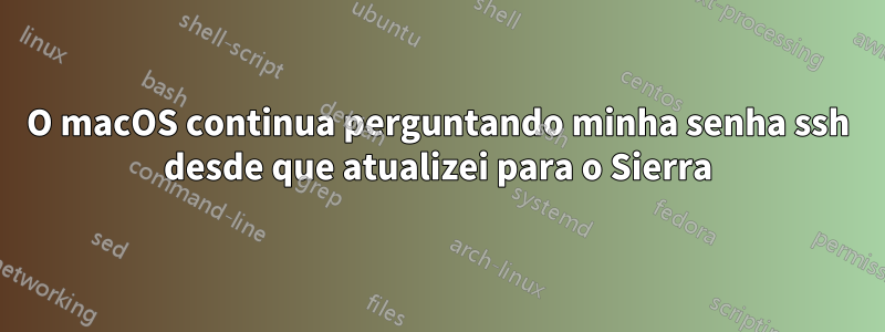 O macOS continua perguntando minha senha ssh desde que atualizei para o Sierra