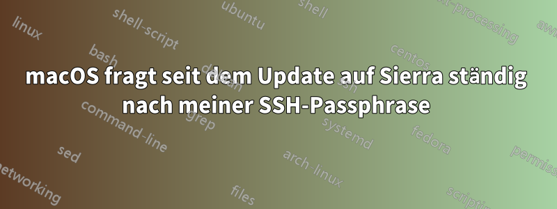 macOS fragt seit dem Update auf Sierra ständig nach meiner SSH-Passphrase