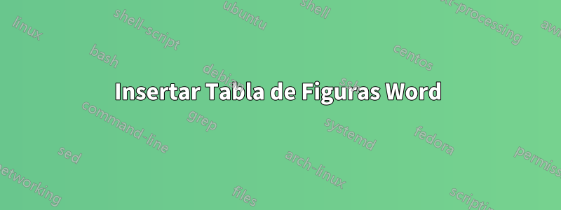 Insertar Tabla de Figuras Word