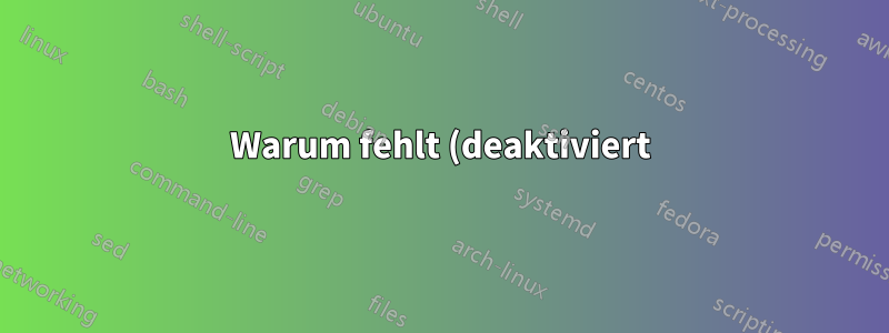 Warum fehlt (deaktiviert) IIS nach Windows Update?