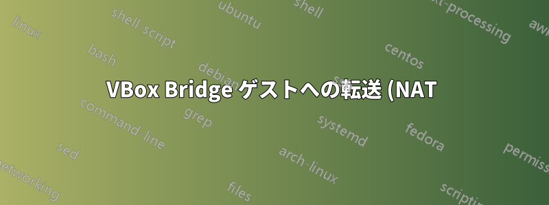 VBox Bridge ゲストへの転送 (NAT) が機能しない