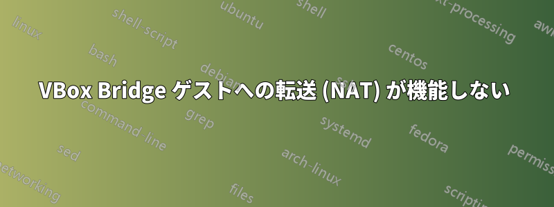 VBox Bridge ゲストへの転送 (NAT) が機能しない