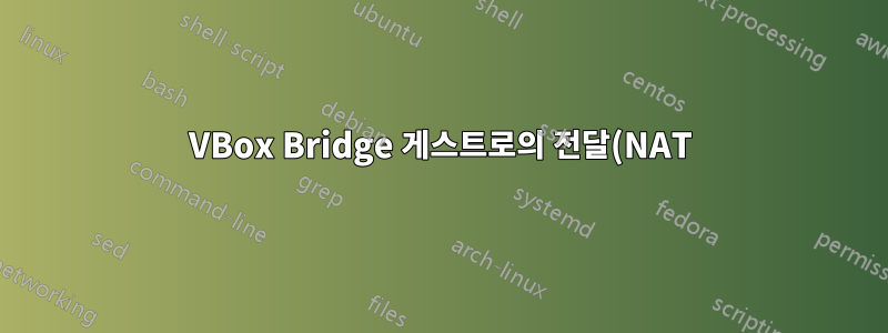 VBox Bridge 게스트로의 전달(NAT)이 작동하지 않습니다.