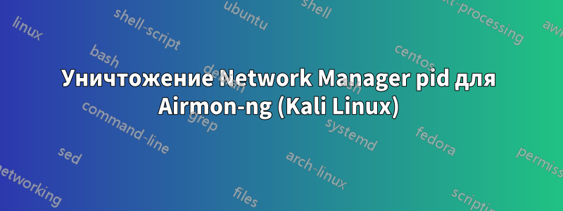 Уничтожение Network Manager pid для Airmon-ng (Kali Linux)