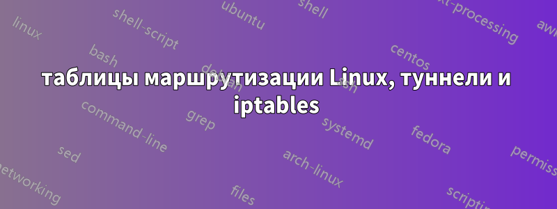 таблицы маршрутизации Linux, туннели и iptables
