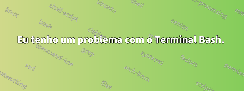 Eu tenho um problema com o Terminal Bash.