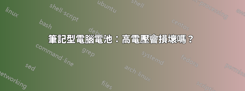 筆記型電腦電池：高電壓會損壞嗎？