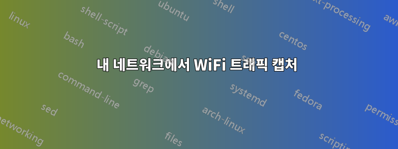 내 네트워크에서 WiFi 트래픽 캡처