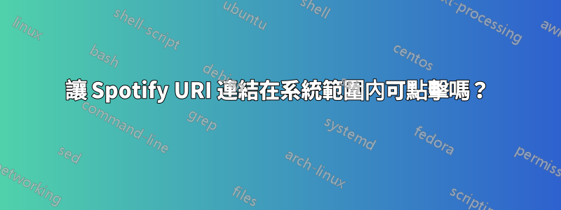 讓 Spotify URI 連結在系統範圍內可點擊嗎？