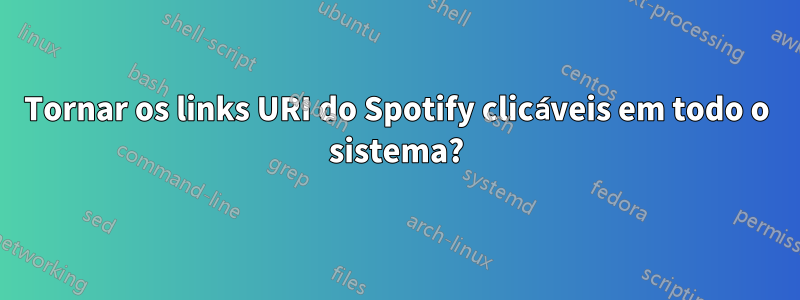 Tornar os links URI do Spotify clicáveis ​​em todo o sistema?
