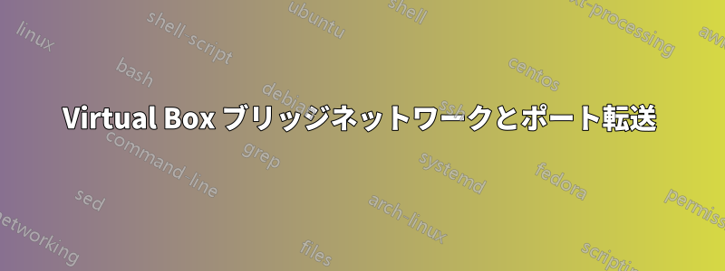 Virtual Box ブリッジネットワークとポート転送