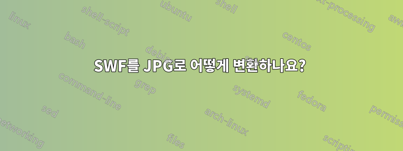SWF를 JPG로 어떻게 변환하나요?