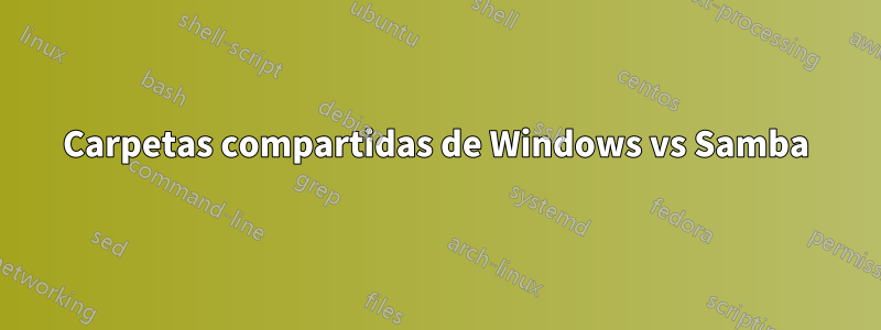 Carpetas compartidas de Windows vs Samba