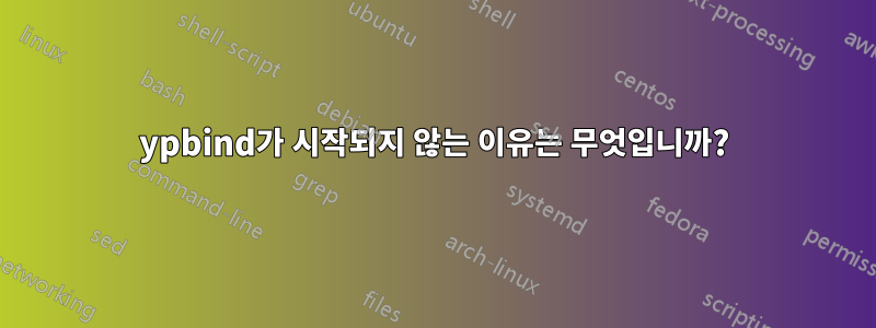 ypbind가 시작되지 않는 이유는 무엇입니까?