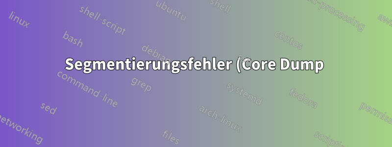 Segmentierungsfehler (Core Dump) beim Verwenden von ffmpeg und Angeben einer Startzeit