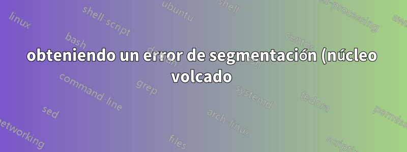 obteniendo un error de segmentación (núcleo volcado) al usar ffmpeg y especificar la hora de inicio