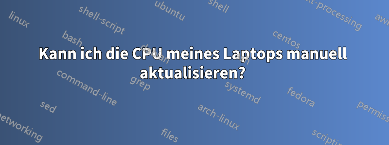 Kann ich die CPU meines Laptops manuell aktualisieren?