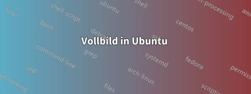 Vollbild in Ubuntu