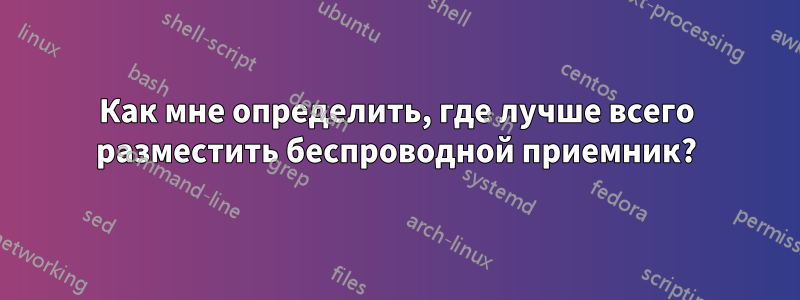 Как мне определить, где лучше всего разместить беспроводной приемник?