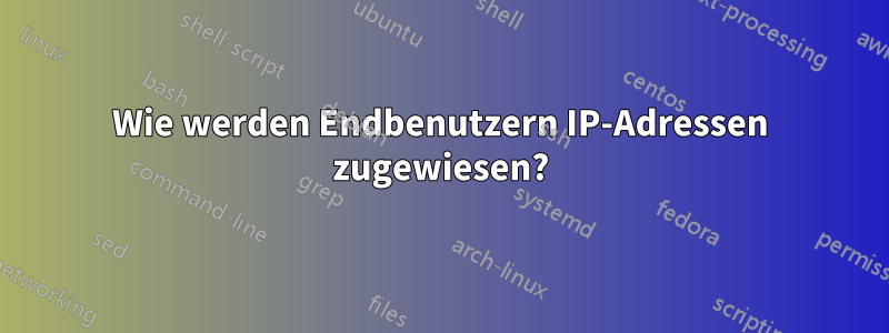 Wie werden Endbenutzern IP-Adressen zugewiesen?