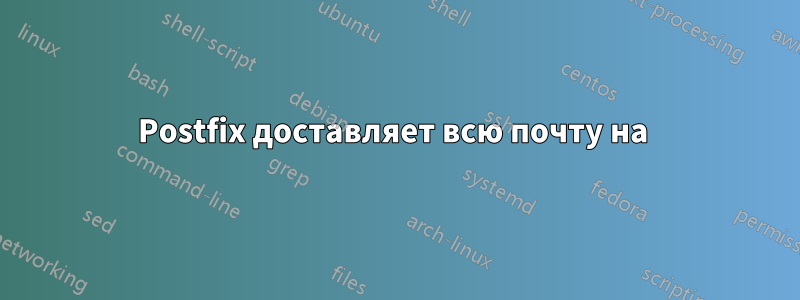 Postfix доставляет всю почту на 